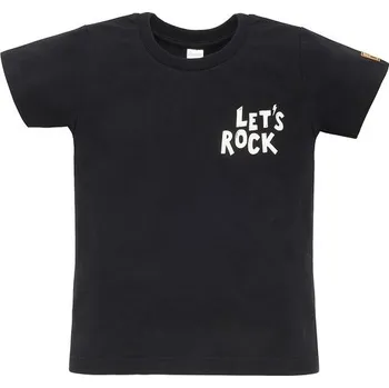 PINOKIO Tričko krátký rukáv Let´s Rock ČERNÁ - 80