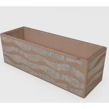 Květináč Betonový květináč Sandra BDA 120/40/40 Sandra kar trysk.vlnka