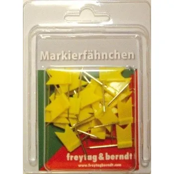 Pin Fähnchen gelb