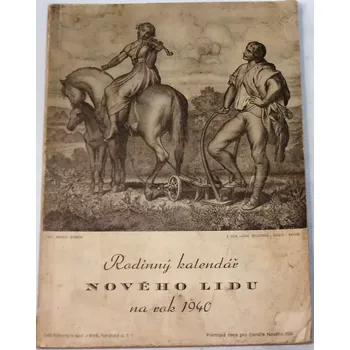 Kalendář Rodinný kalendář Nového lidu na rok 1940