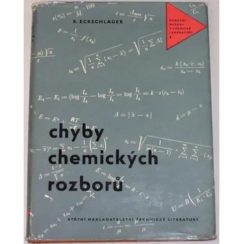 Literární biografie Eckschlager Karel - Chyby chemických rozborů