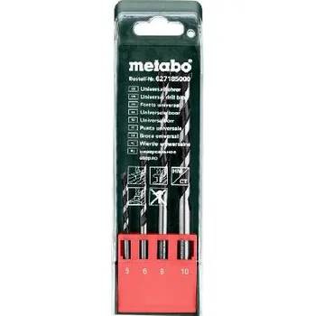 Vrták Metabo Příslušenství - 4dílná sada univerzálních vrtáků 627185000