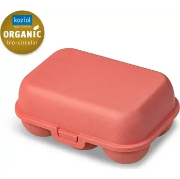 Dóza na potraviny EGG box na 6 ks vajíček Růžová ORGANIC KOZIOL (barva-přírodní korál)