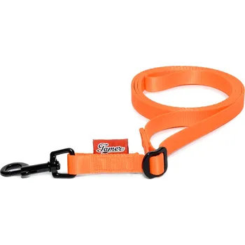 Vodítko pro psa Tamer Popruhové vodítko SIMPLE | oranžové Popruhové vodítko - šířka: 1,5 cm, Popruhové vodítko - délka: 2,5 m