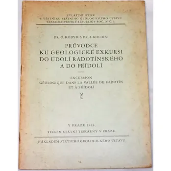 Kodym, Koliha - Průvodce ku geologické exkursi do údolí radotínského a do Přídolí