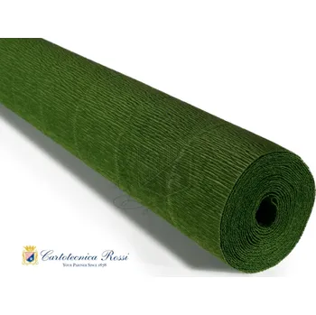Speciální papír Italský krepový papír Cartotecnica Rossi 140g (50 x 250cm) - listově zelená 991