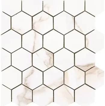 Stavební materiál EBS Museo hexagon 26,3x27,4 diamond gold lesklý HMUS30DG