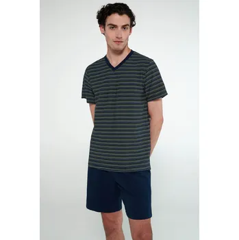 Pyžamo s krátkými rukávy Vamp, blue oxford M i512_20682_253_3