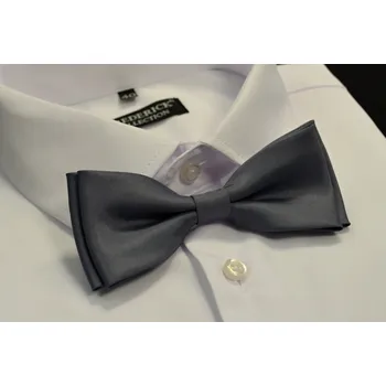 Motýlek Pánský motýlek M1 - vzor 3 - ŠEDÝ - MATNÝ