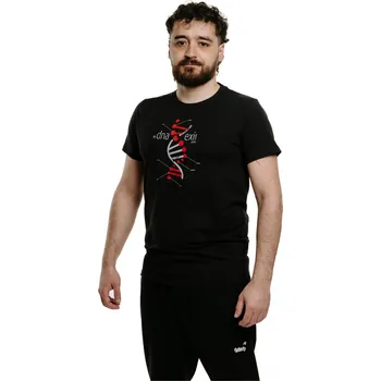 Pánské triko s krátkým rukávem AUTHORITY-T-DNA25 black Černá XXL