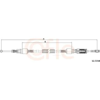 Tažné lanko, ruční převodovka COFLE 92.12.7234