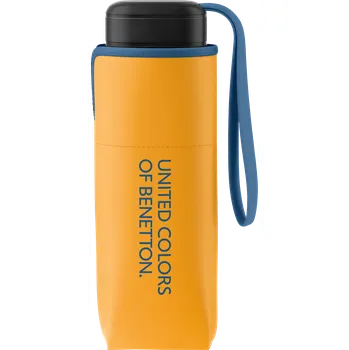 Deštník United Colors of Benetton deštník Ultra Mini flat saffron