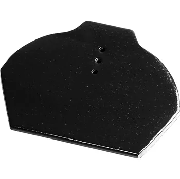 pálená krytina Ukončení hřebene spodní Tondach Hranice -glazura/amadeus černá