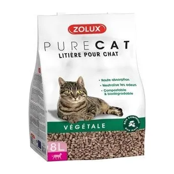 Podestýlka PURECAT natural absorb. rostlinná 8l Zolux