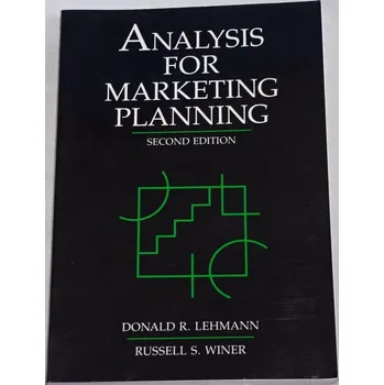 Lehmann Donald R. - Analysis for Marketing Planning
