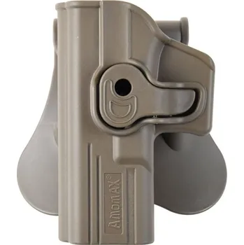 Polymerové opaskové pouzdro pro leváky Glock - pískové FDE, Amomax