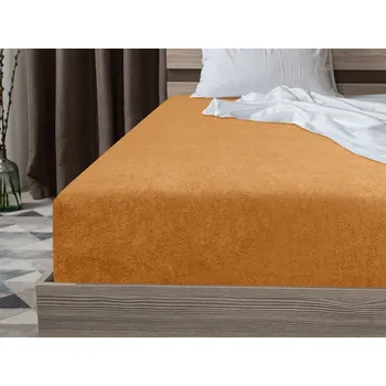 Prostěradlo Froté prostěradlo EXCLUSIVE meruňkové 180 x 200 cm