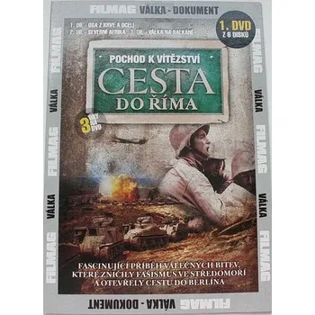 DVD film DVD Cesta do Říma 1-3 díl (válečný dokument)