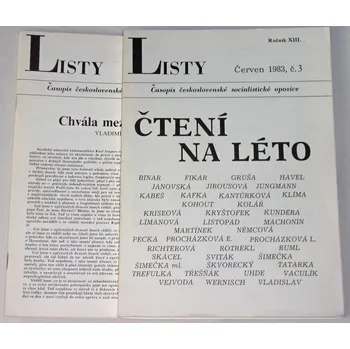 Časopis Listy č. 3, 5/1983, ročník XIII.