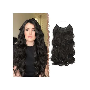 Barva na vlasy FESHFEN Tajemství neviditelného prodlužování vlasů Prodlužování syntetických vlasů Přírodní