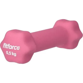 Fitforce Jednoruční činka FDBN 0,5 KG 0.5kg Růžová, Bílá
