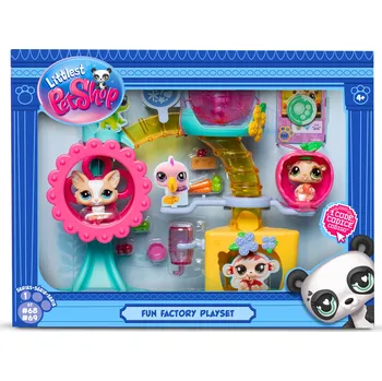 Figurka TM Toys Littlest Pet Shop herní sada Továrna na zábavu