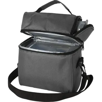 Chladící taška s dózami na jídlo a nerezová lahev šedá KO-170488710seda