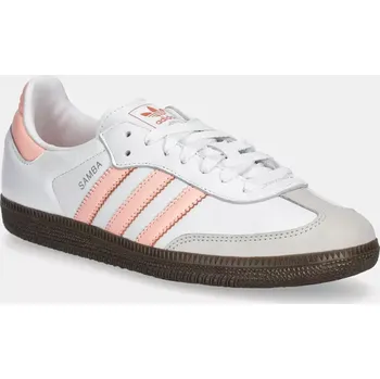 Dámské tenisky Kožené tenisky adidas Originals Samba Og W dámské, bílá barva, JH5687, 36, 00X