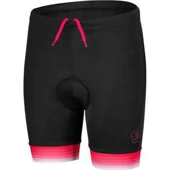 cyklistické kraťasy Dětské kalhoty Etape Junior 2.0 černá/růžová 116/122