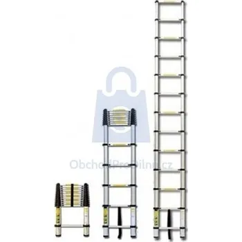 Žebřík Žebřík teleskopický, různé varianty, G21 3,8 m, balení 1 ks