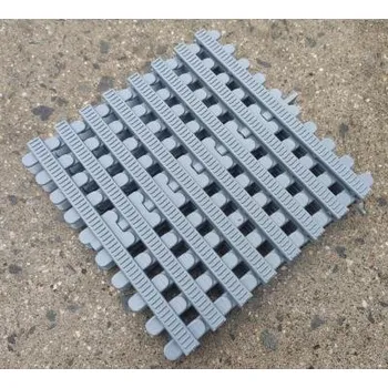 Mřížka pro přelivové bazény 195 mm - stříbrná "nerez"