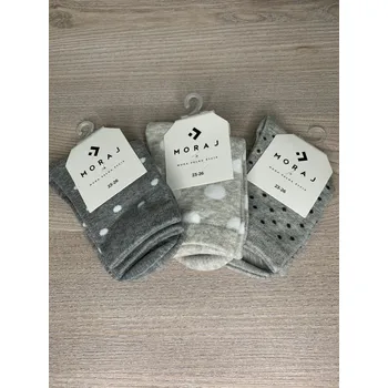 Pánské ponožky Moraj PL Moraj dětské ponožky 3 páry (CSG200-543) Barva: šedá, Velikost: 23-26