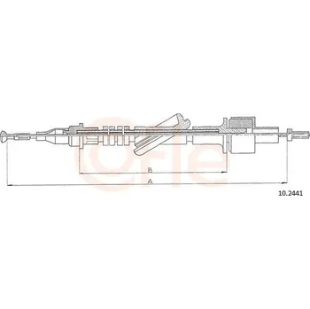 Auto-moto Tažné lanko, ovládání spojky COFLE 10.2441