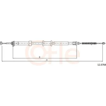 Lanko parkovací brzdy Tažné lanko, parkovací brzda COFLE 12.0764