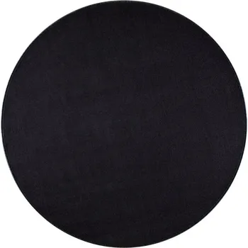 Koberec Kusový koberec Nasty 102055 Schwarz kruh 133x133 (průměr) kruh cm