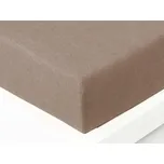 XPOSE® Froté prostěradlo Exclusive - hnědé 200x220 cm, Froté + Prodloužená možnost vrácení zboží do 50 dnů