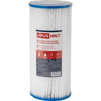 vodní filtr HAUSHALT Mechanická PP Big Blue filtrační patrona Haushalt PL-10D, 20 mkm