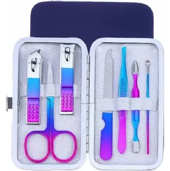 Sada na manikúru i pedikúru 7ks Colorful Violet