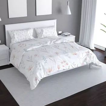 Povlečení Saténové povlečení Květinová poezie - Sablio - 140x200 / 90x70