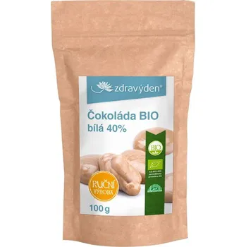 Cukrovinka Zdravý den Čokoláda bílá BIO 40% 100g