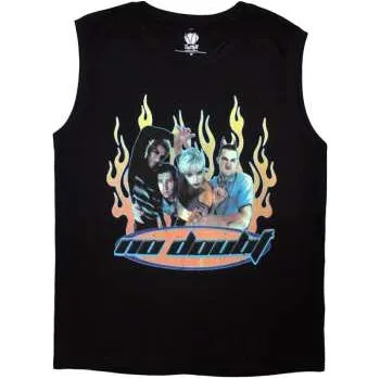 Zahraniční hudba Merch No Doubt: No Doubt Unisex Tank T-shirt: Retro (black) (large) L