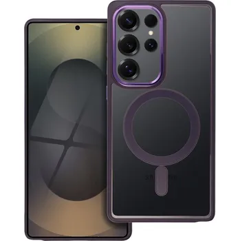 Pouzdro na mobilní telefon Zadní kryt COLOR EDGE MAG COVER case compatible with MagSafe pro Samsung Galaxy S25, fialová