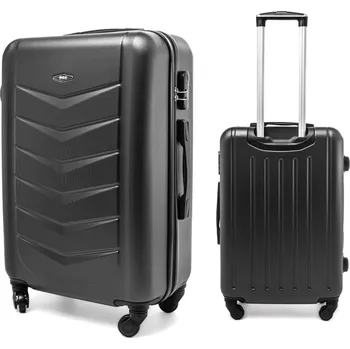 RGL Velký cestovní kufr ABS na 4 kolečkách se zámkem - XL520 grafitová