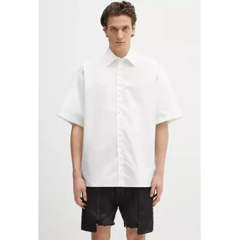 Pánská košile Košile AMBUSH Pearl Button Shirt pánská, bílá barva, relaxed, s klasickým límcem, 12115313, 50, 00X