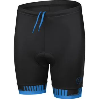 Cyklistické kalhoty Etape - dětské kalhoty JUNIOR 2.0 s vložkou, černá/modrá vel. 140/146