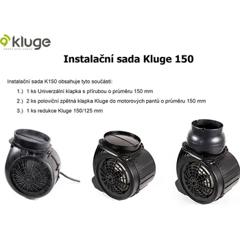 Příslušenství pro digestoř Kluge 150 instalační sada pro odsavače par