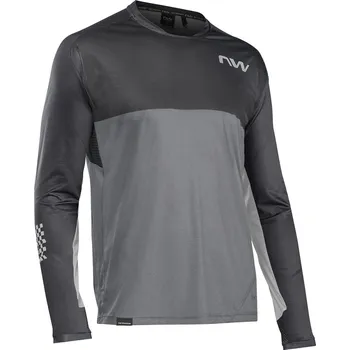 Pánské tričko Pánské Tričko s dlouhým rukávem NORTHWAVE EDGE JERSEY LONG SLEEVE 89201301_10 – Černá XL