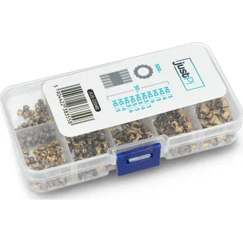 Příslušenství k 3D tiskárně Mosazný závit - vložka pro 3D tisk - různé velikosti - sada 500 kusů - justPi