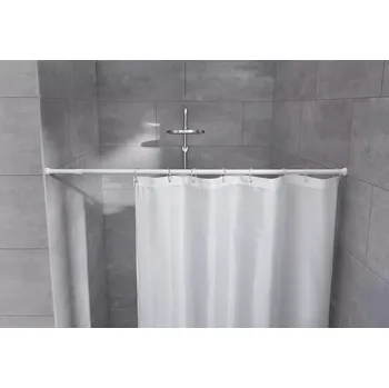 Tyč na sprchový závěs Koupelnová tyč teleskopická 75-125 cm 0347100001 0347100001