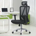Kancelářská ergonomická židle Neoseat BOROSI — černá, nosnost 150 kg